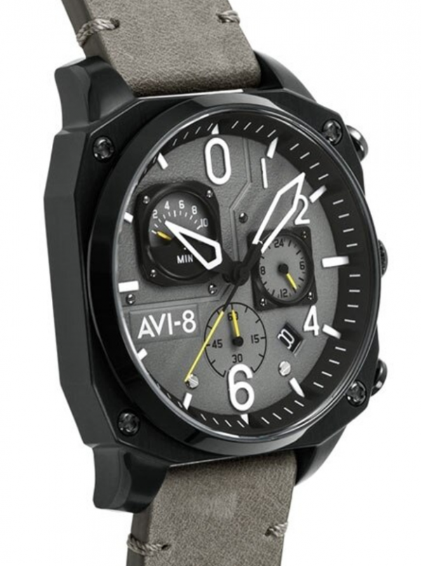 Jam Aviator dengan tampilan retrograde